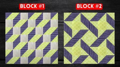 2 Easy Quilt Blocks Using Half-Square Triangles | DIY Joy Projects and Crafts Ideas
