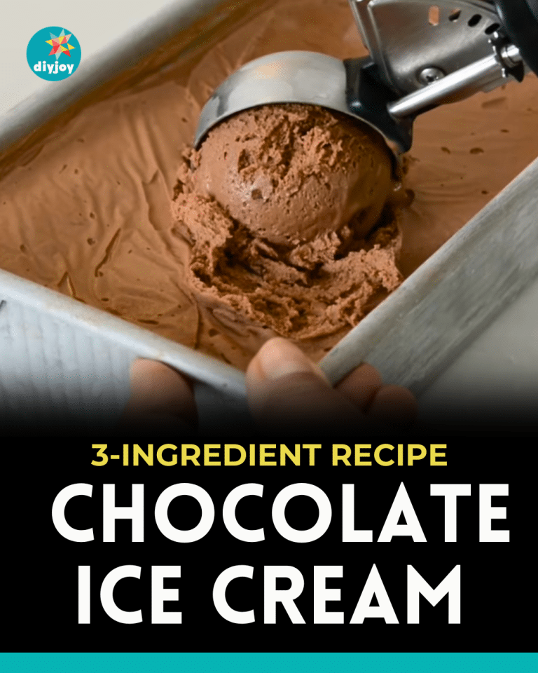 3-Ingredient Chocolate Ice Cream Recipe - DIY Joy