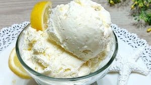 3-Ingredient Lemon Ice Cream Recipe