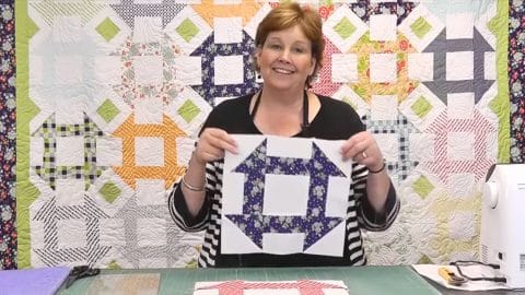 Churn Dash Quilt Block With Jenny Doan | DIY Joy Projects and Crafts Ideas