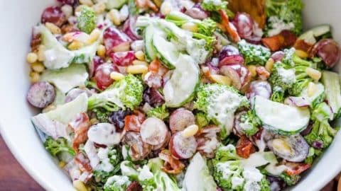 Creamy Broccoli Grape Salad | DIY Joy Projects and Crafts Ideas