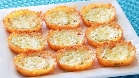 Easy 12-Minute Crispy Cheese Pickle Cups Recipe | DIY Joy Projects and Crafts Ideas