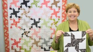 Easy 2 for 1 Pinwheel Stars Quilt With Jenny Doan