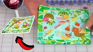 Easy 5-Minute Wine Glass Coaster Sewing Tutorial