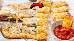 Easy Cheesy Cauliflower Breadsticks Recipe