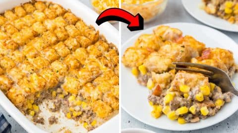 Easy Cowboy Tater Tot Casserole Recipe | DIY Joy Projects and Crafts Ideas