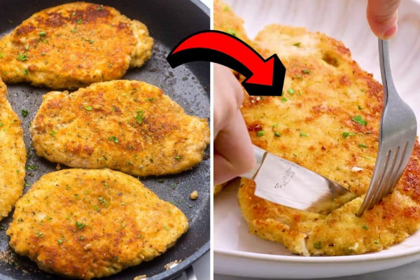 Easy Crispy Parmesan-Crusted Chicken Recipe