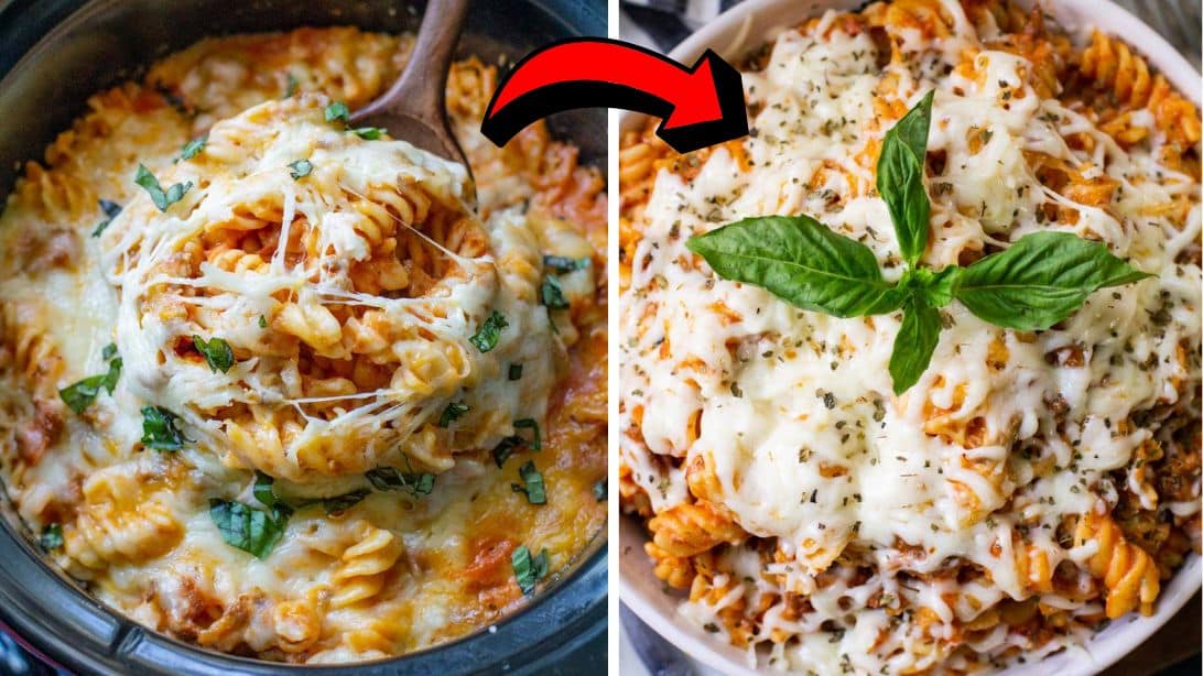 Easy Crockpot Pizza Casserole Recipe | DIY Joy Projects and Crafts Ideas