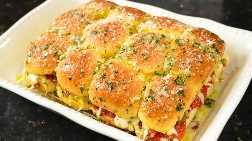 Easy Meat Lover's Pizza Sliders Recipe