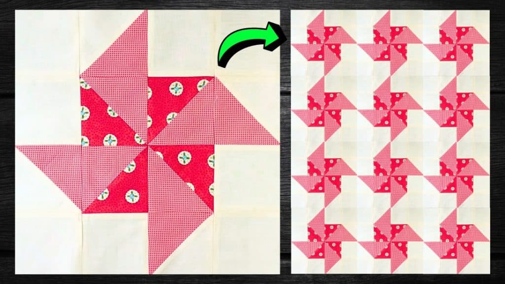 Easy Paper Pinwheel Quilt Block Tutorial