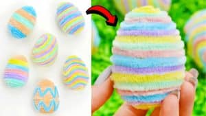 Easy Pipe Cleaner-Wrapped Easter Eggs Tutorial