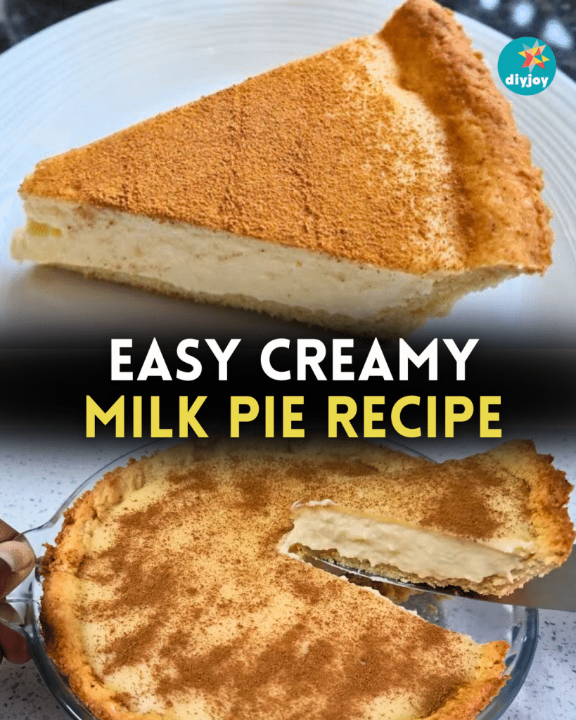 Easy Creamy Milk Pie Recipe - DIY Joy