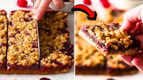 Easy-to-Make Healthy Jam Oatmeal Bars | DIY Joy Projects and Crafts Ideas