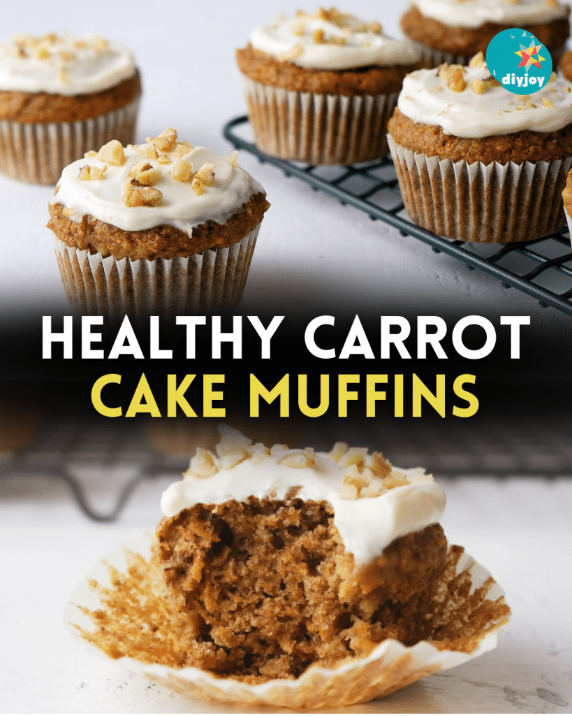 Healthy Carrot Cake Muffins