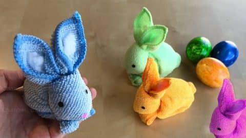 How to Make a Bunny Using a Towel | DIY Joy Projects and Crafts Ideas