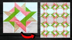 How to Make an Entwined Star Quilt Block