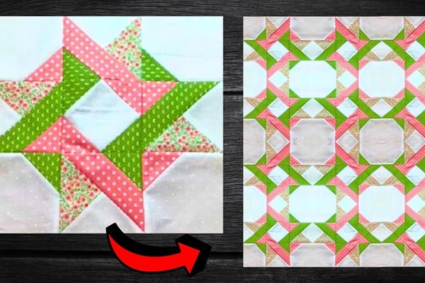 How to Make an Entwined Star Quilt Block