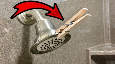 Learn this Must-Try Shower Clothespin Hack | DIY Joy Projects and Crafts Ideas