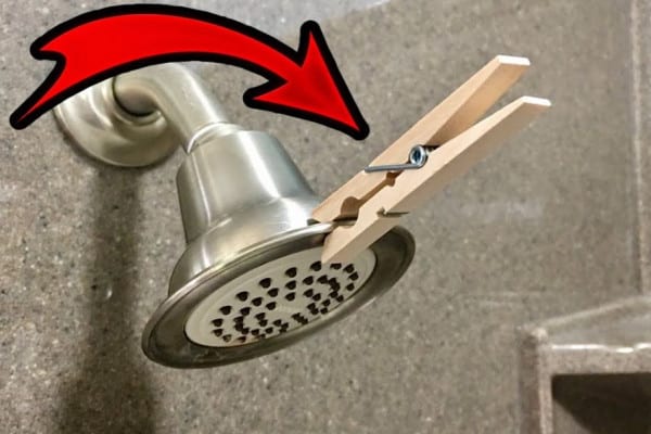 Learn this Must-Try Shower Clothespin Hack