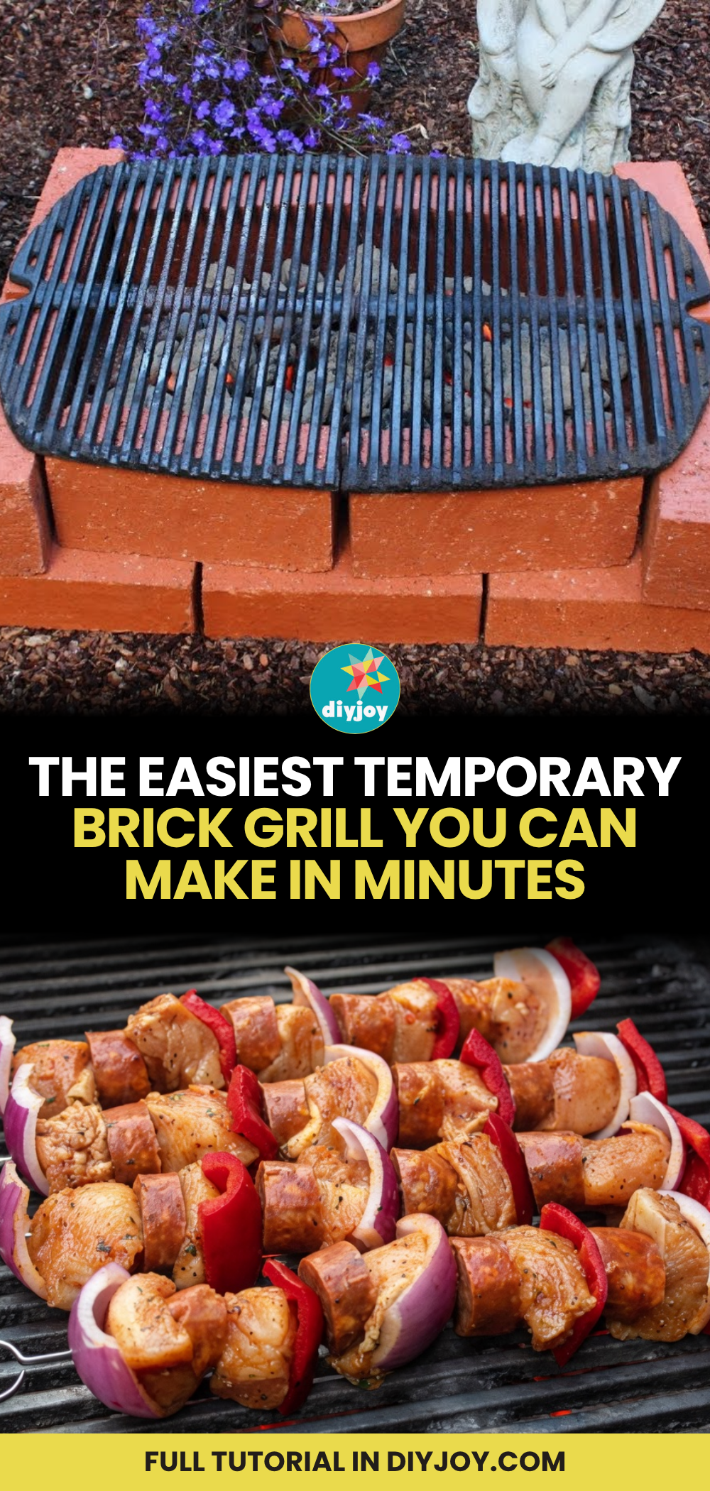 The Easiest Temporary BRick Grill You can Make in Minutes
