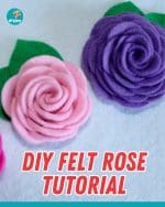 DIY Felt Rose Tutorial