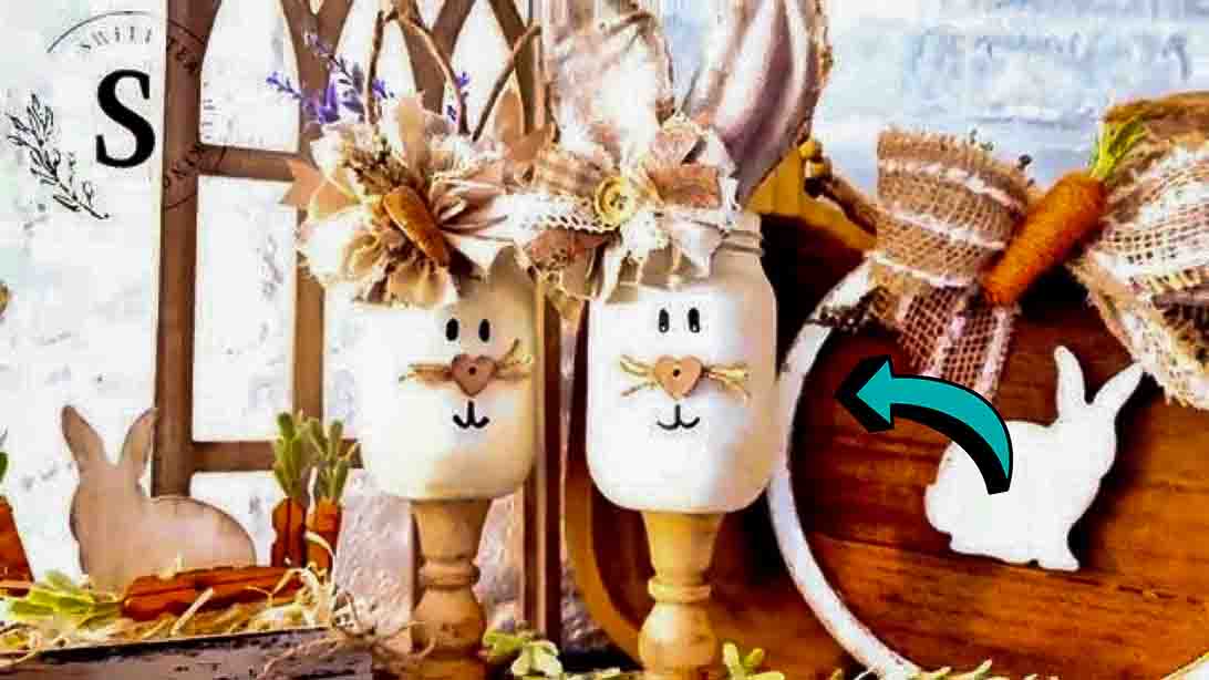 DIY Mason Jar Bunnies Tutorial | DIY Joy Projects and Crafts Ideas