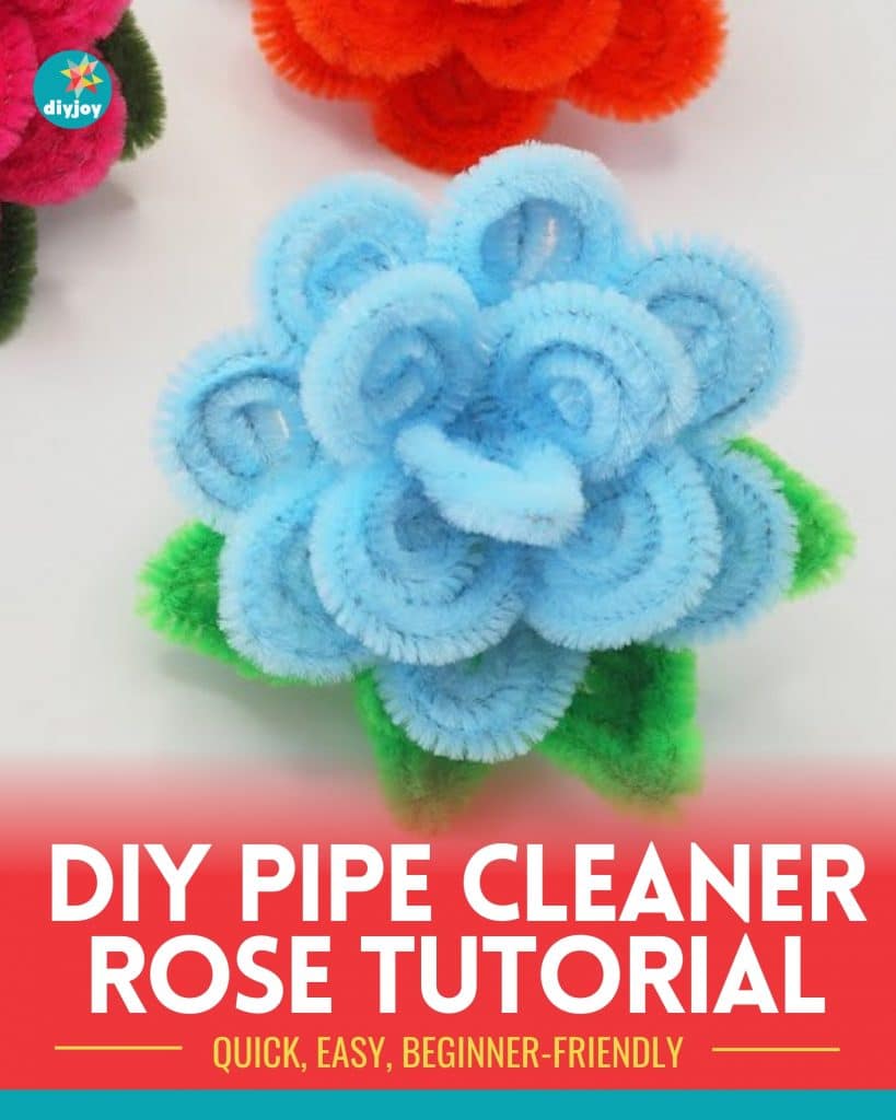 Easy DIY Pipe Cleaner Rose Tutorial