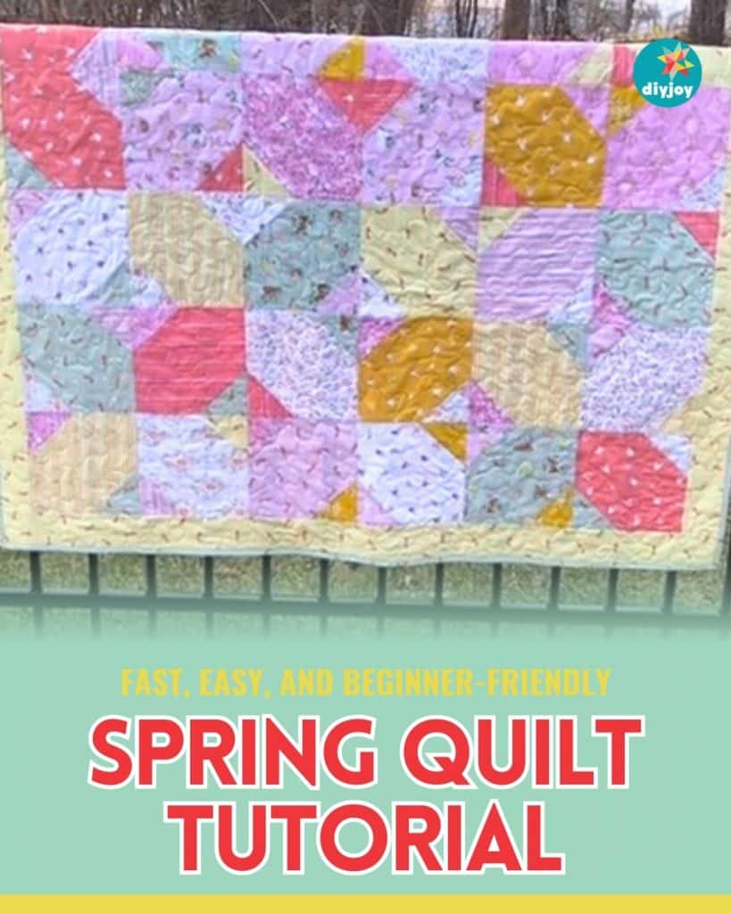 Easy and Fast Spring Quilt Tutorial