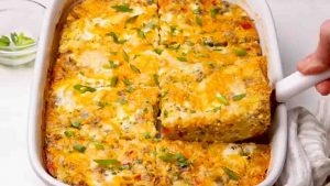 Hashbrown Breakfast Casserole with Sausage