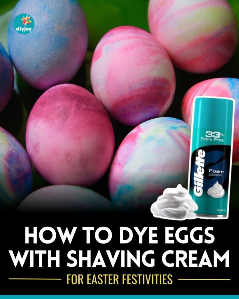 How To Dye Eggs with Shaving Cream