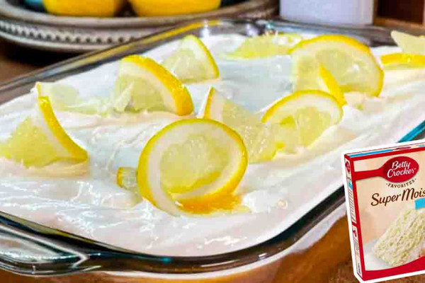 Lemon Cream Cake With Box Cake Mix Recipe