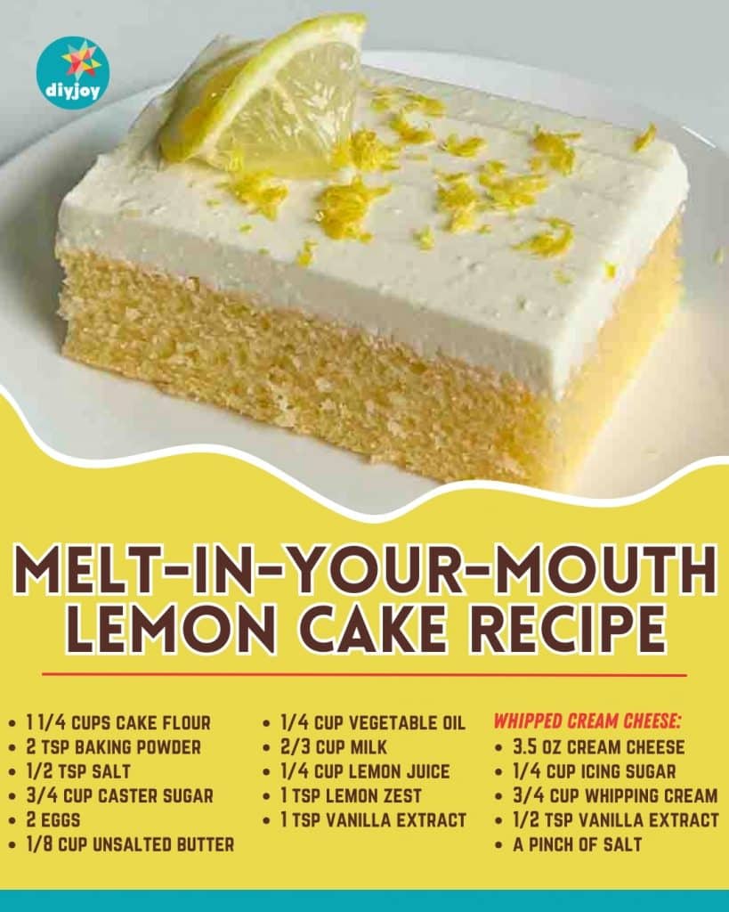 Melt-In-Your-Mouth Lemon Cake Recipe