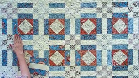 Nine Patch Trails Quilt Tutorial with Free Pattern | DIY Joy Projects and Crafts Ideas