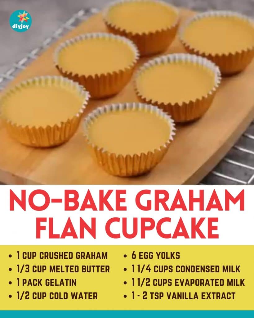 No-Bake Graham Flan Cupcake Recipe
