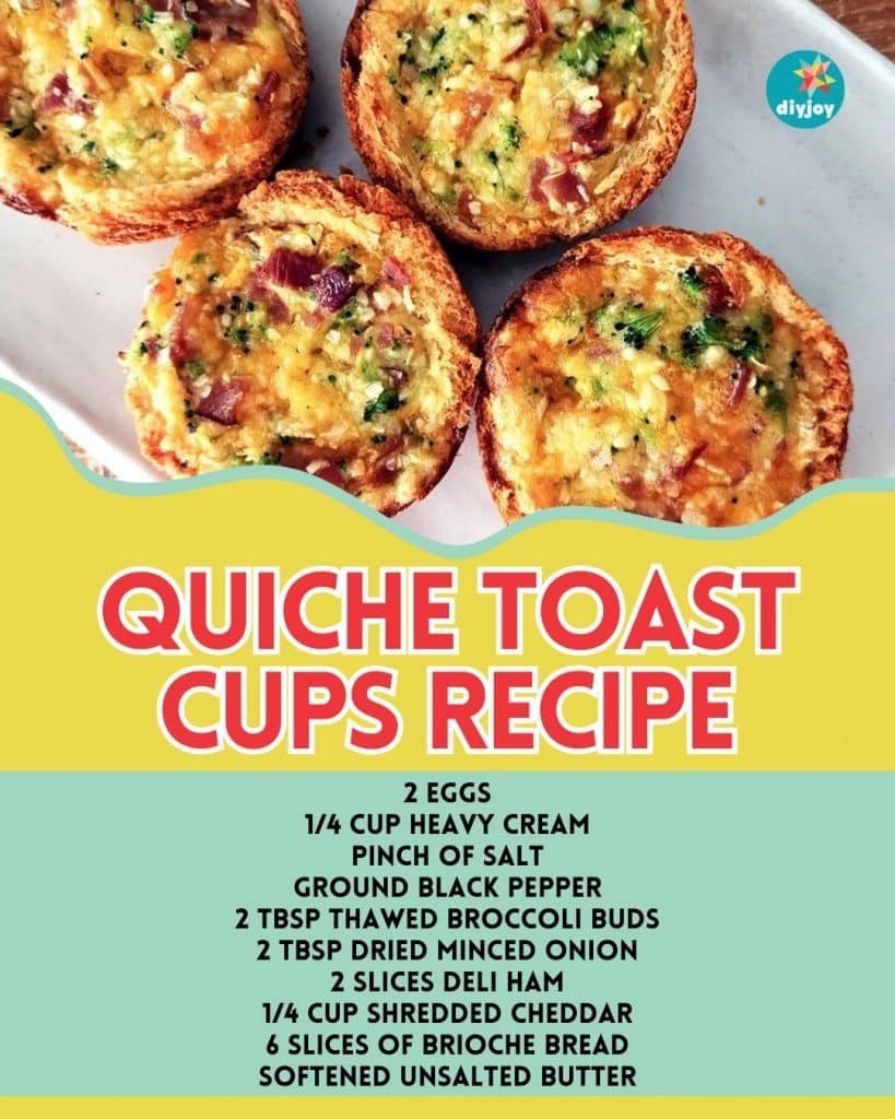 Easy Quiche Toast Cups Recipe