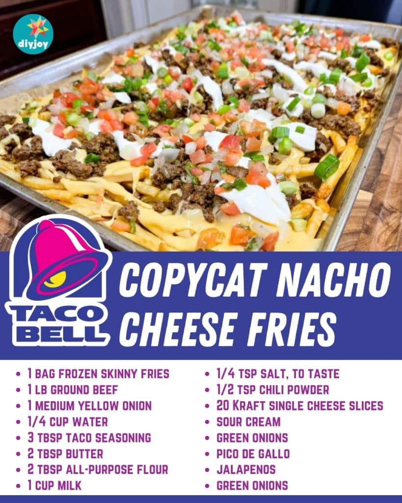 Taco Bell Copycat Nacho Cheese Fries