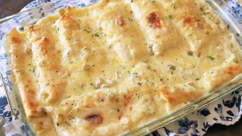 White Chicken Enchilada Casserole Recipe