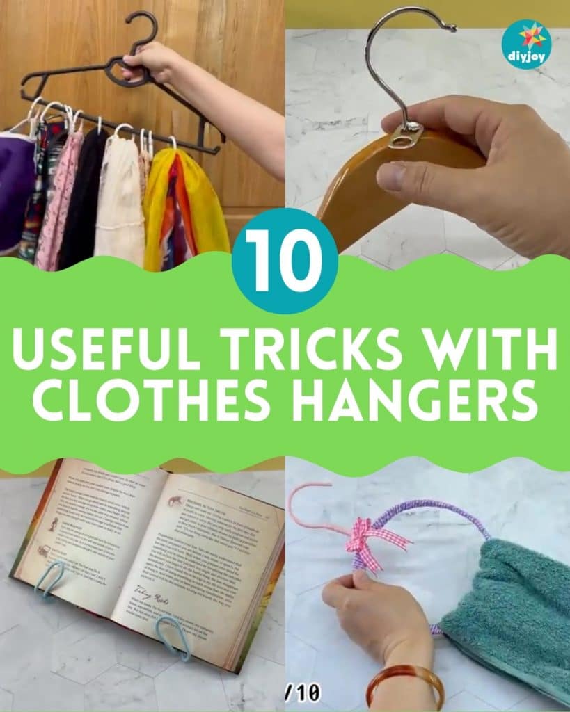 10 Useful Tricks With Clothes Hangers 