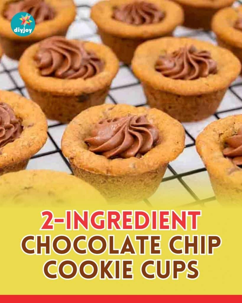 2-Ingredient Chocolate Chip Cookie Cups Recipe
