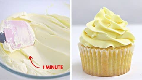 4-Ingredient Silky Buttercream Icing in 1 Minute | DIY Joy Projects and Crafts Ideas