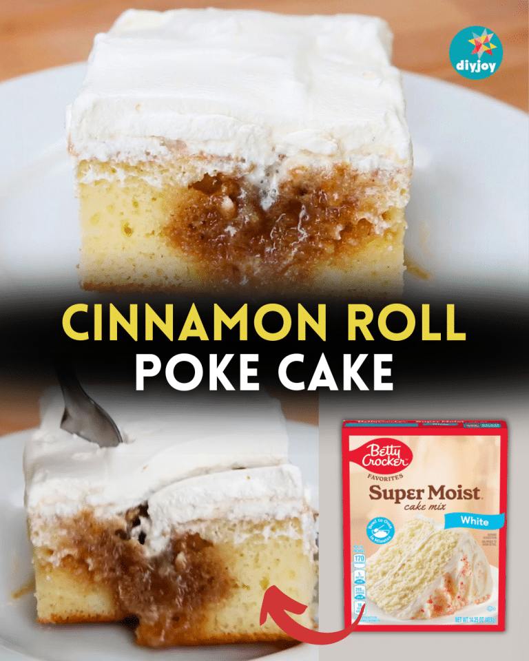 Cinnamon Roll Poke Cake