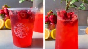 Copycat Starbucks Strawberry Acai With Lemonade Refresher