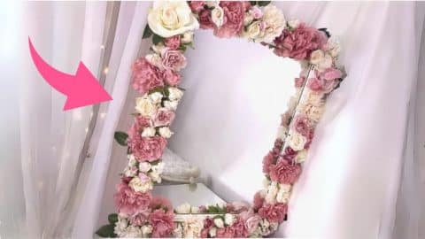 DIY Floral Mirror Tutorial | DIY Joy Projects and Crafts Ideas