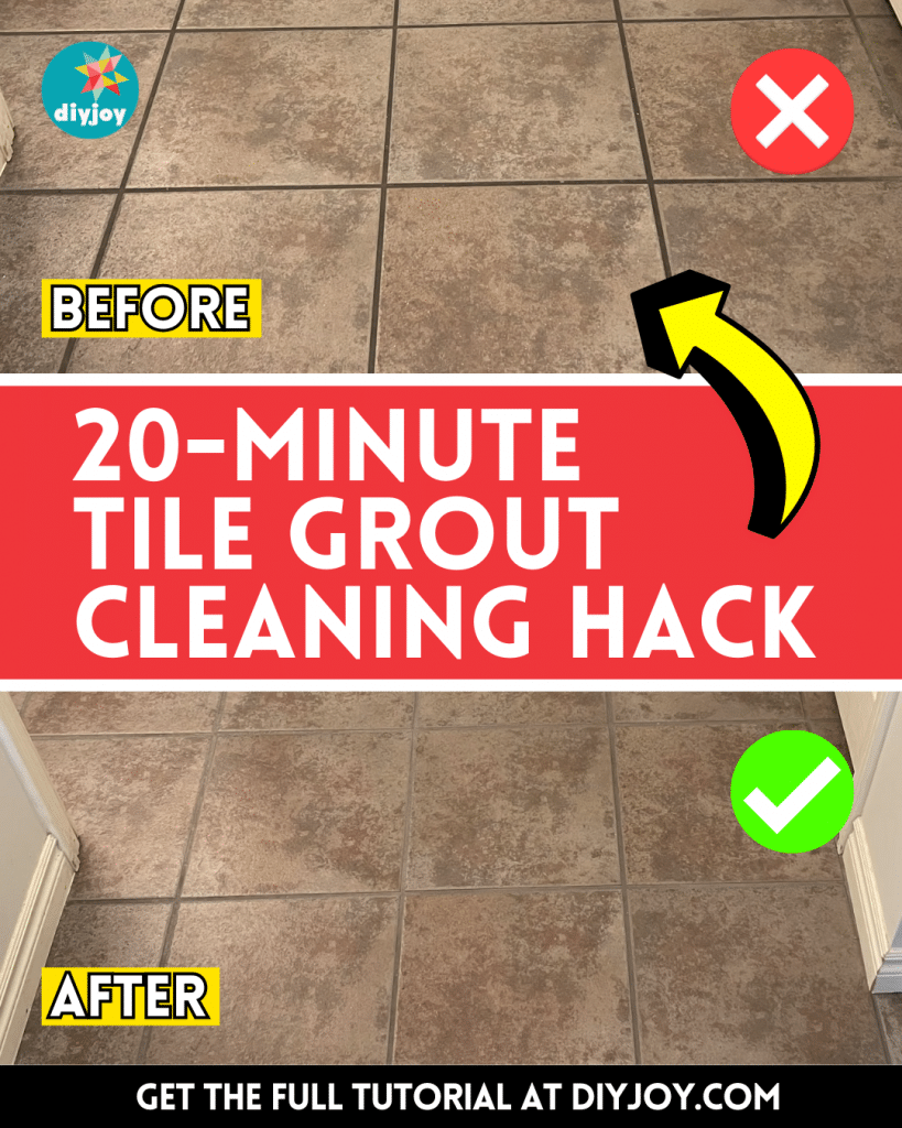 Easy 20-Minute Tile Grout Cleaning Hack - DIY Joy