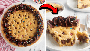 Easy Chocolate Chip Cookie Cake Recipe