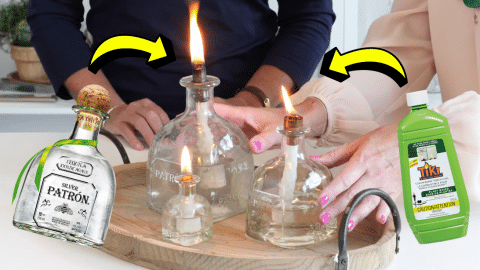 Easy DIY Citronella Bottle Tiki Torch Tutorial | DIY Joy Projects and Crafts Ideas