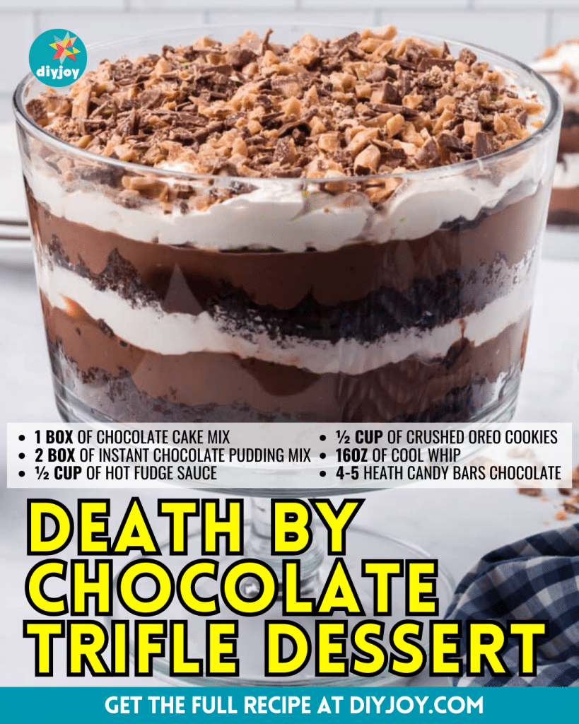 Easy Death by Chocolate Trifle Dessert Recipe