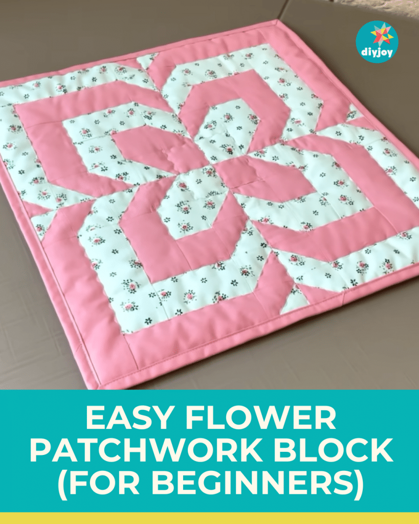 Easy Flower Patchwork Block for Beginners