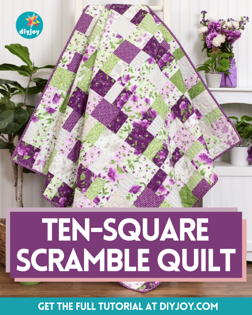 Easy TenSquare Scramble Quilt Block Tutorial