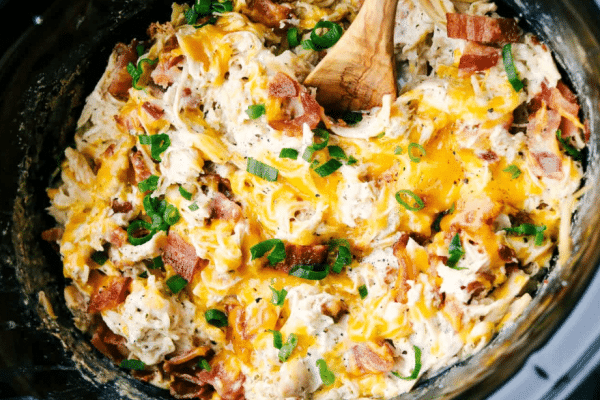 Easy-to-Make Crockpot Crack Chicken